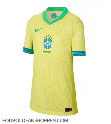 Brasilien Hjemmebanetrøje Dame Copa America 2024 Kortærmet